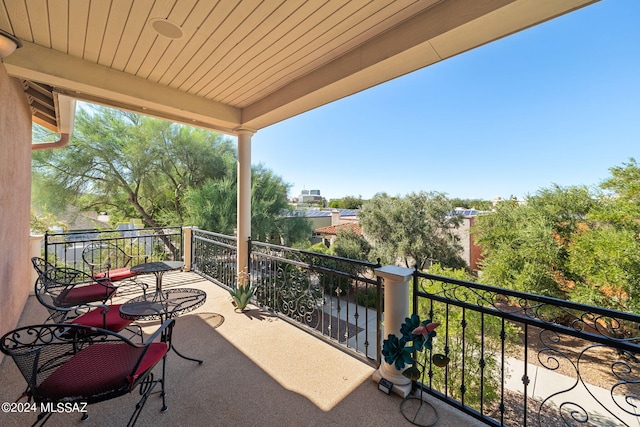 view of balcony