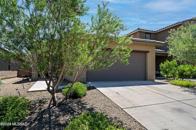 view of front of house featuring a garage