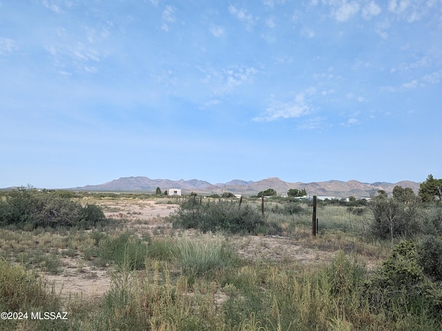 mountain view with a rural view