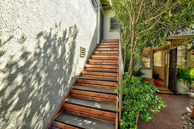 view of stairway