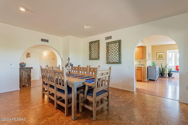 view of dining room