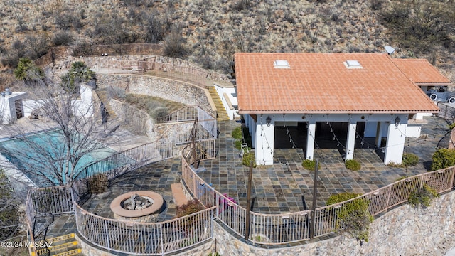 birds eye view of property