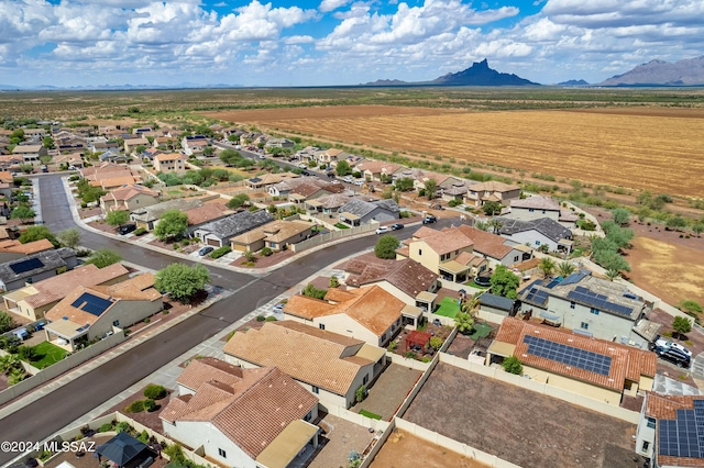 bird's eye view featuring a mountain view