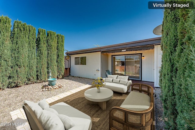 view of patio featuring outdoor lounge area