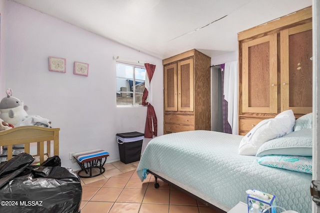 view of tiled bedroom