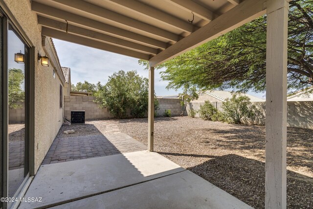 view of patio / terrace with central AC