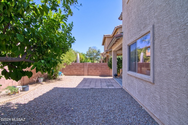 view of yard featuring a patio