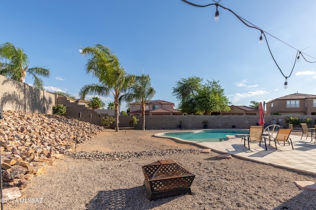 view of pool with a patio area