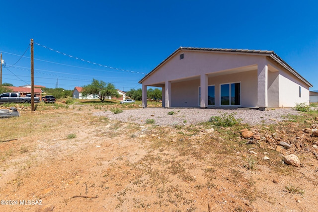 view of rear view of property