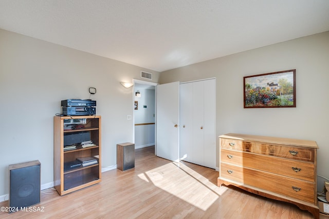 interior space with light wood-type flooring