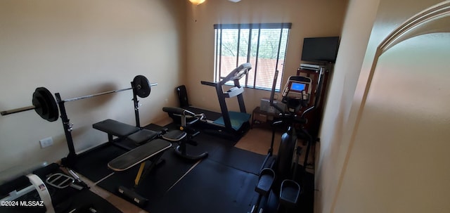 view of workout area