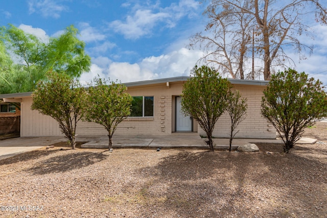 view of ranch-style home