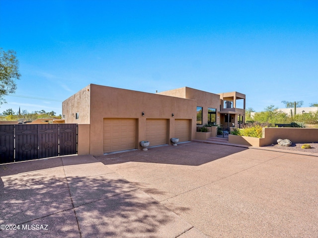 view of adobe home