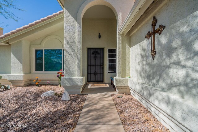 entryway with baseboards