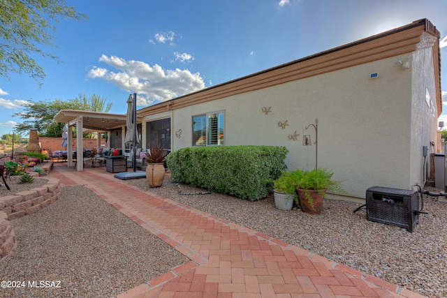 exterior space with a patio