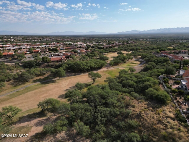 bird's eye view featuring a mountain view