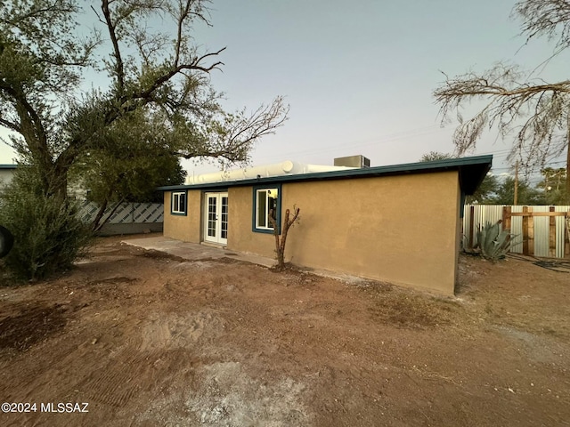 view of rear view of property