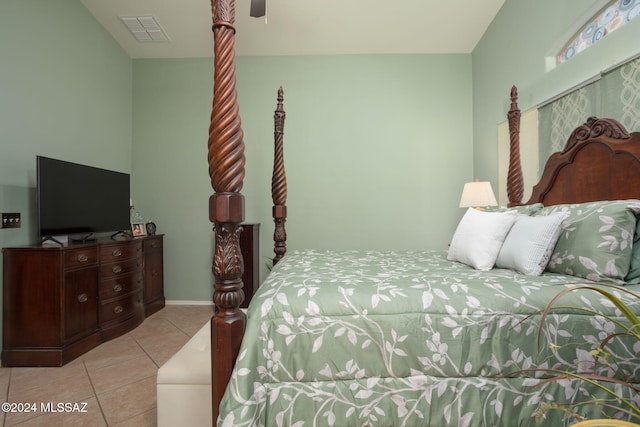 view of tiled bedroom