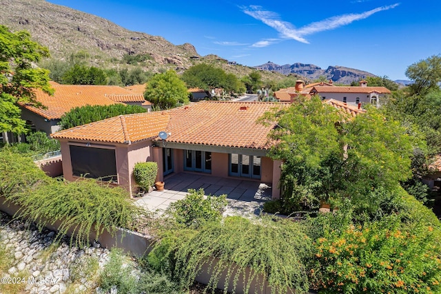 exterior space with a mountain view