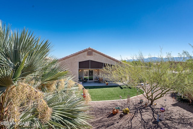 view of yard featuring a patio area