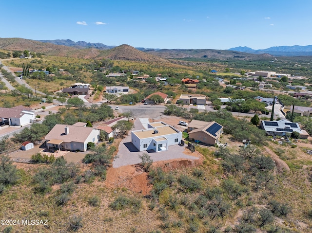 bird's eye view featuring a mountain view