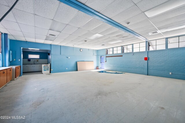 garage featuring sink