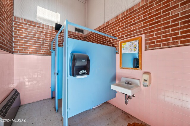 interior space featuring sink