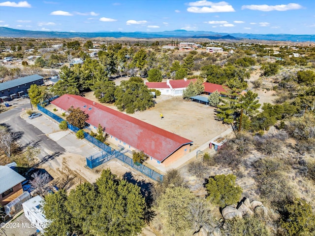 aerial view featuring a mountain view