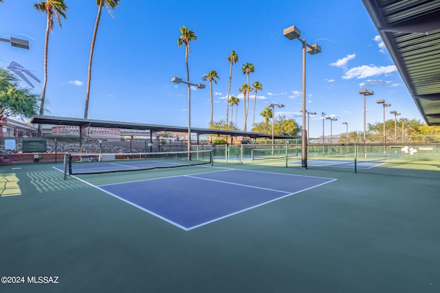 view of tennis court