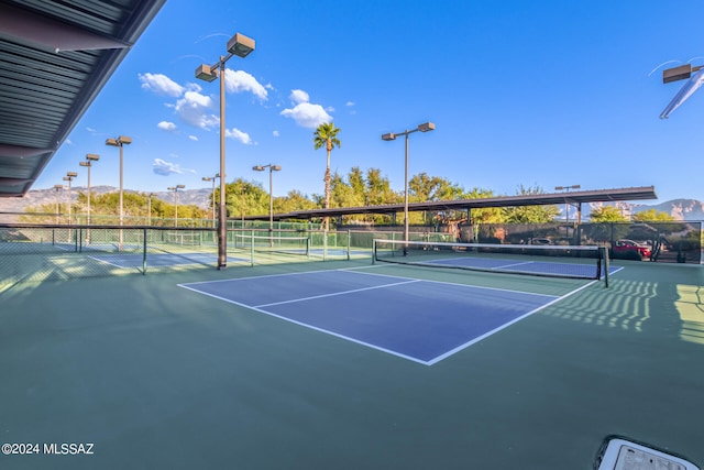 view of tennis court