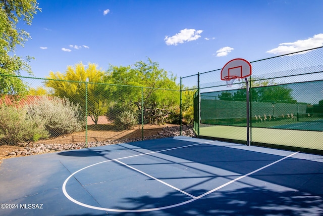 view of sport court