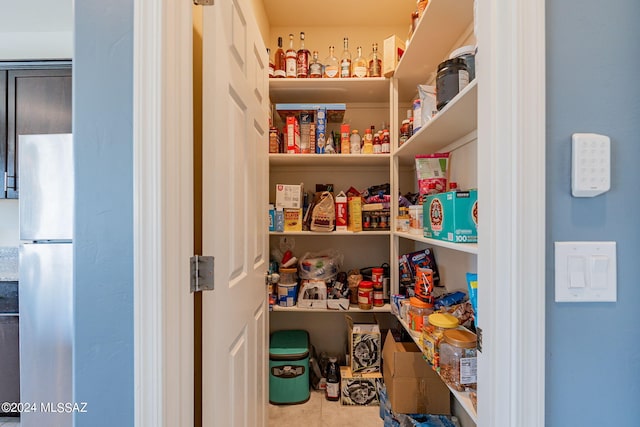 view of pantry