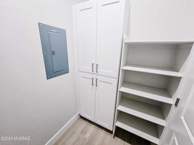 closet with electric panel