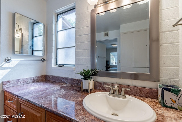 bathroom featuring vanity