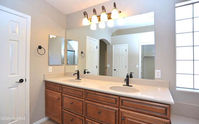 bathroom with vanity