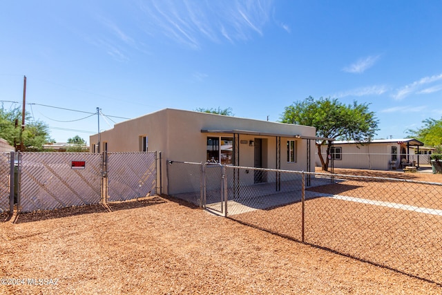 view of back of property