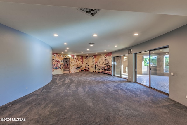 interior space featuring carpet floors