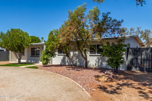 view of ranch-style house