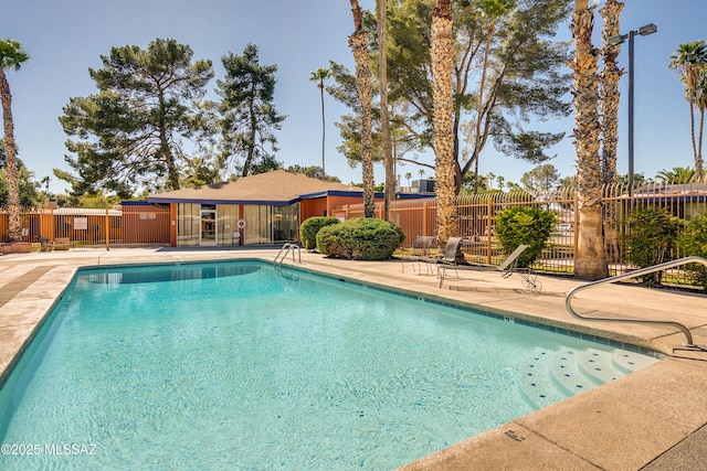 view of pool with a patio area