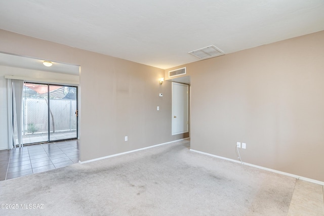 view of carpeted empty room