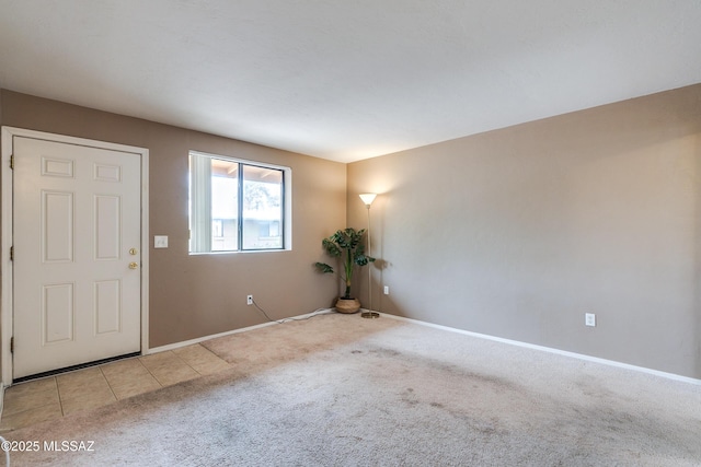 view of carpeted empty room