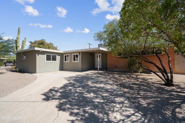 view of ranch-style house