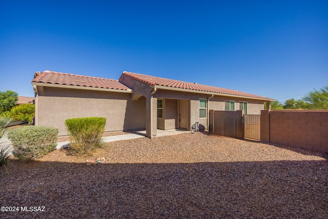 view of front of property with a patio area