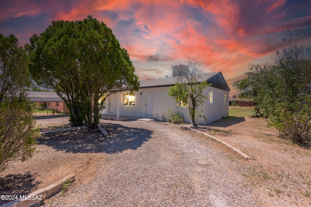 view of front of home