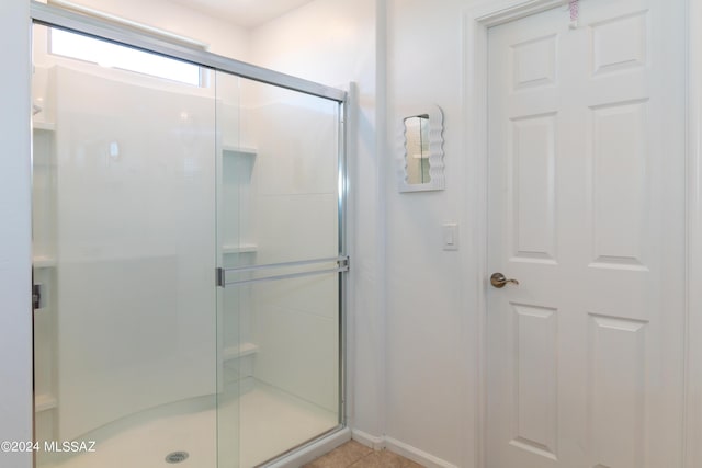 bathroom with walk in shower