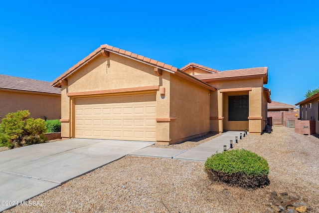 view of front of house featuring a garage