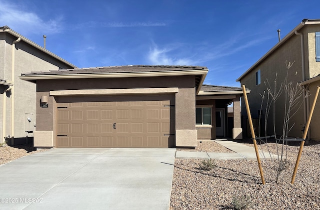 view of front of house featuring a garage