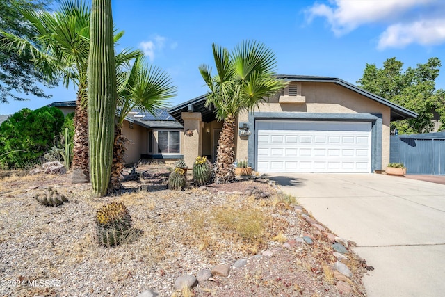 ranch-style house with a garage