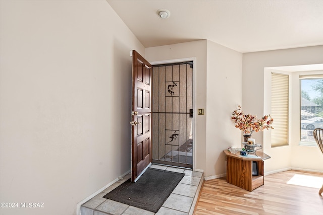 interior space featuring light hardwood / wood-style floors