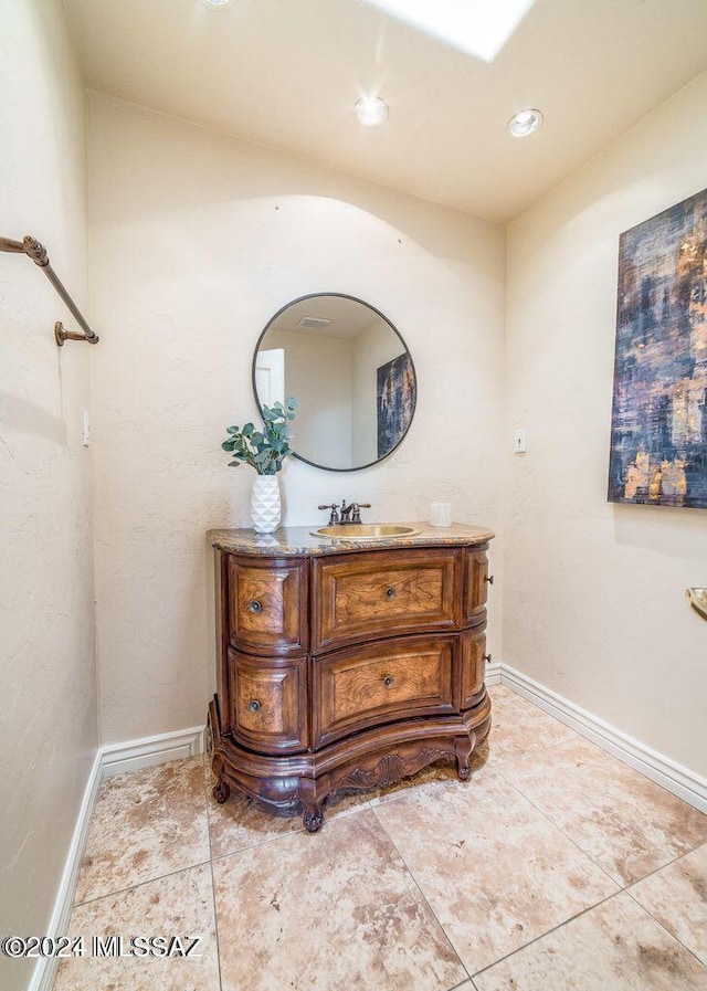 bathroom featuring vanity